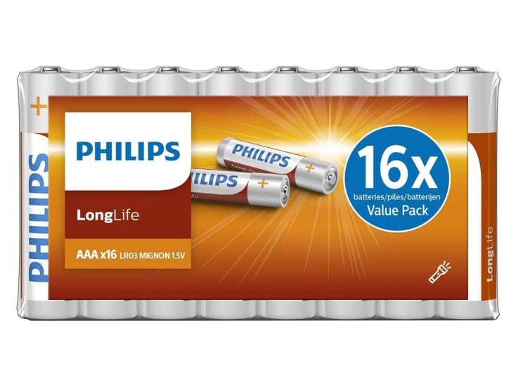Philips LongLife AAA pile - 16 pezzi