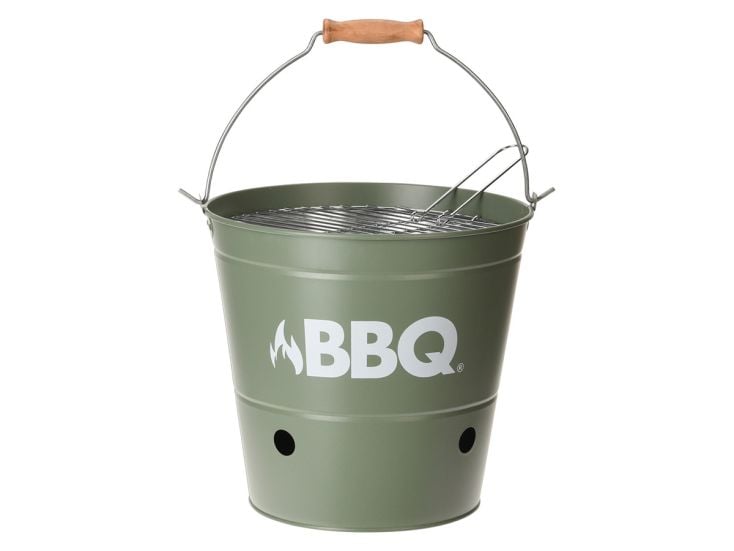 Secchio da barbecue Ø 27,5 cm - verde opaco
