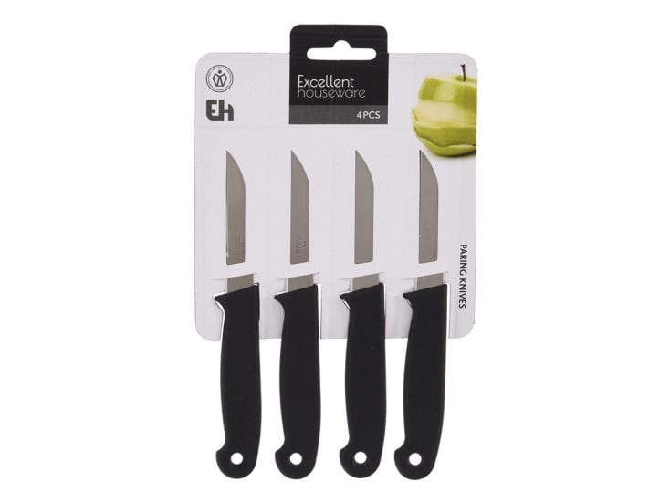 Excellent Houseware coltelli da frutta e verdura 4 pezzi - set da 4