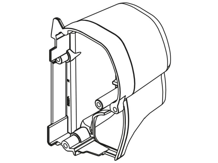 Fiamma terminale destro tendalino a cassetta F45S 2020 Polar White