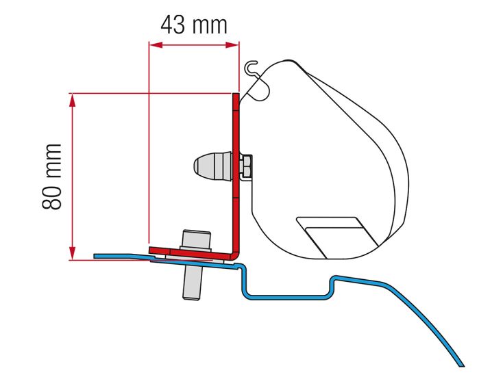 Fiamma F35 adattatore Nissan NV200