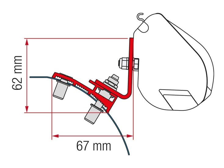 Fiamma F35 adattatore PSA Minivan