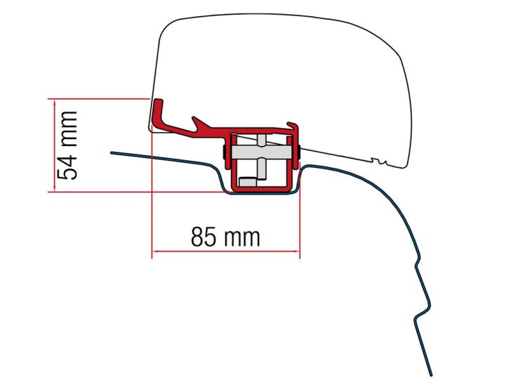 Fiamma F40Van adattatore VW T5 / T6