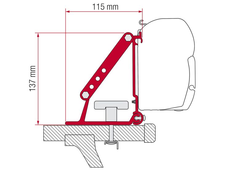 Fiamma F45/F35 adattatore Auto