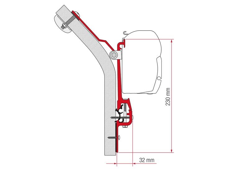 Fiamma F45 adattatore Eriba Touring