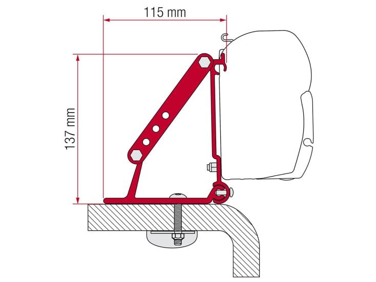 Fiamma F45 adattatore Roof