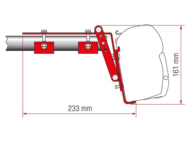 Fiamma F45 adattatore Roof Rail