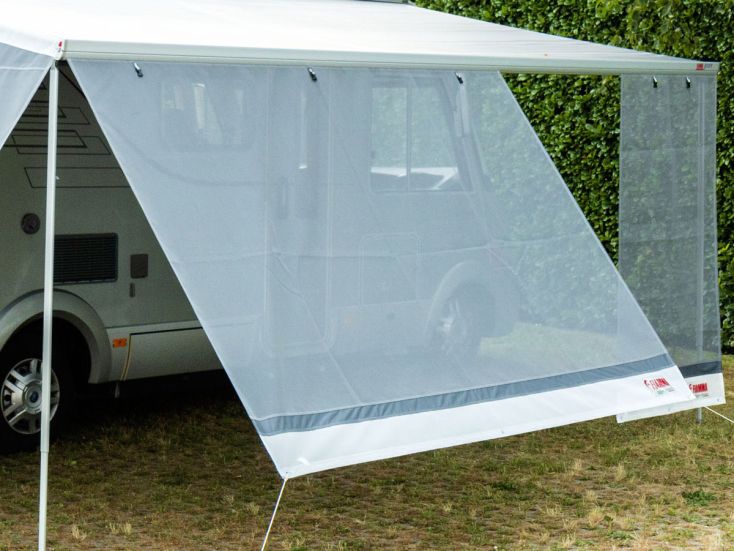 Fiamma Sun View XL Grey parete frontale 450