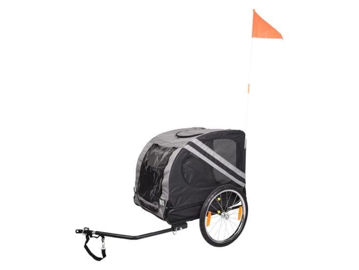 Flamingo Doggy Liner Juliette Grey rimorchio bici per cani