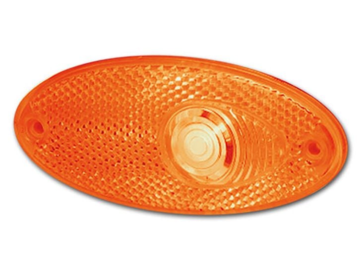 Hella lampada laterale di posizione alogena ovale arancione