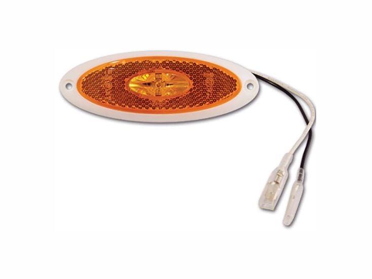 Jokon luce di ingombro laterale bianca ovale con LED arancione