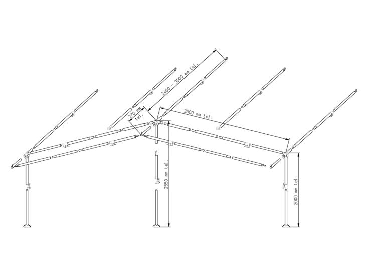 Piper struttura veranda PowerGrip alluminio 28 mm misura 11 - 20