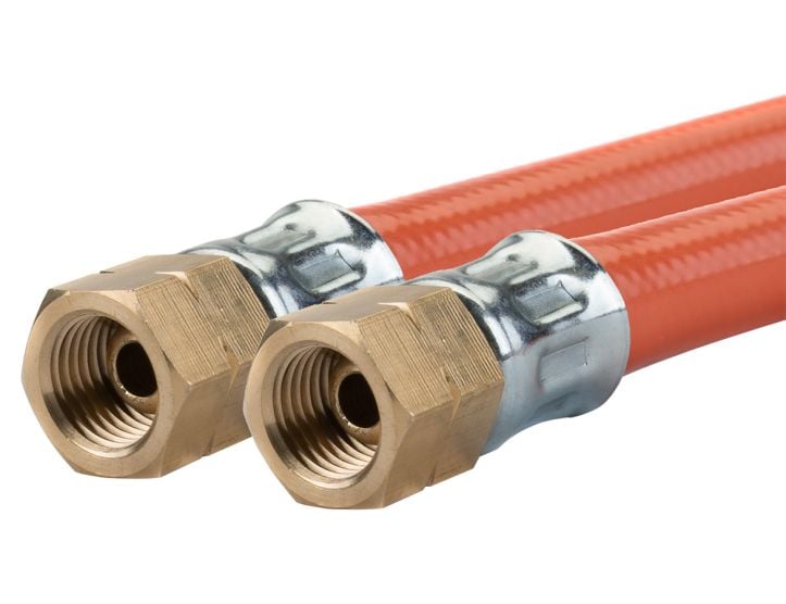 Badé tubo gas 1/4" sinistro - 1,5 m