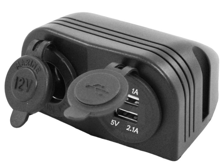 Haba caricatore 12 volt a 2 uscite USB