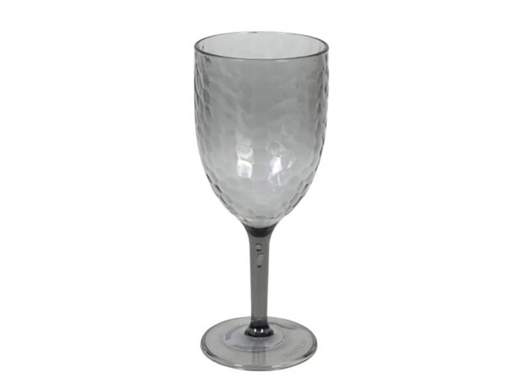 Bicchiere da vino grigio trasparente Ø8 cm