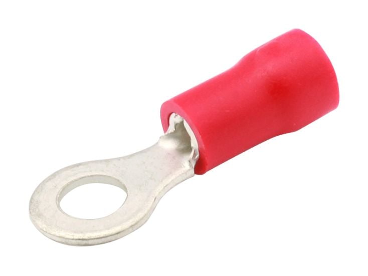 Capocorda rosso ad anello set da 10 pezzi - 4,3 MM
