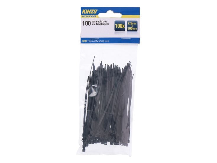 Kinzo fascette fermacavi 2,5 x 100 mm