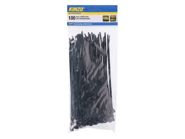 Kinzo fascette fermacavi 4,8 x 200 mm