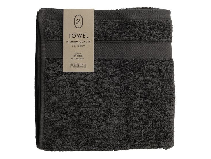 Asciugamano grigio 50 x 100 cm