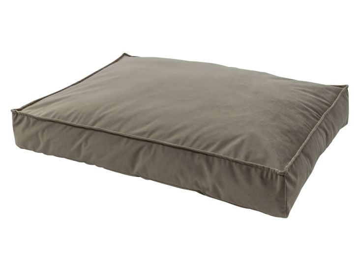 Madison Small Lounge Velours Taupe cuscino per cani