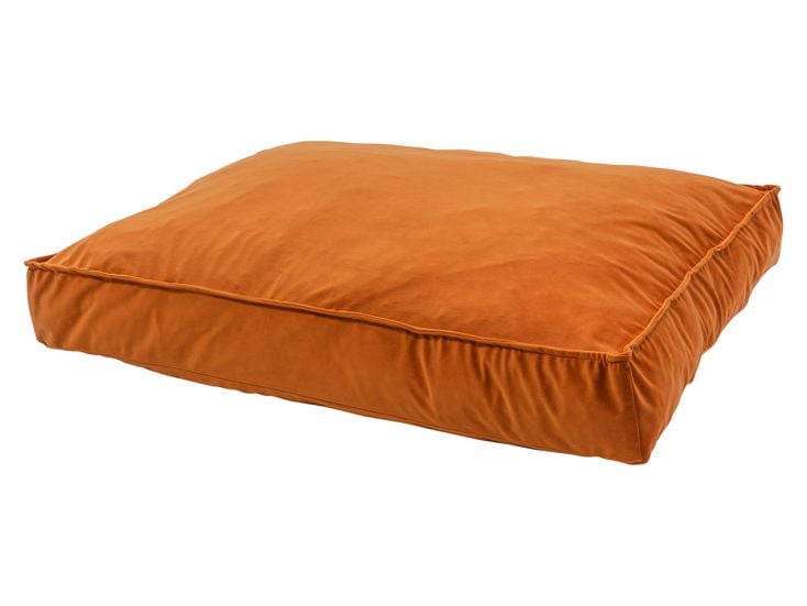 Madison Small Lounge Velours Orange cuscino per cani