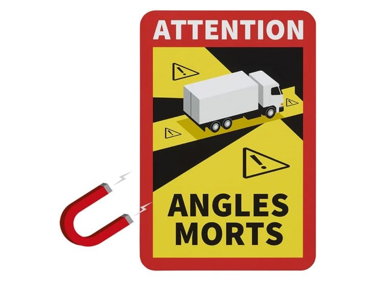 Targhetta magnetica "Attention" per camper