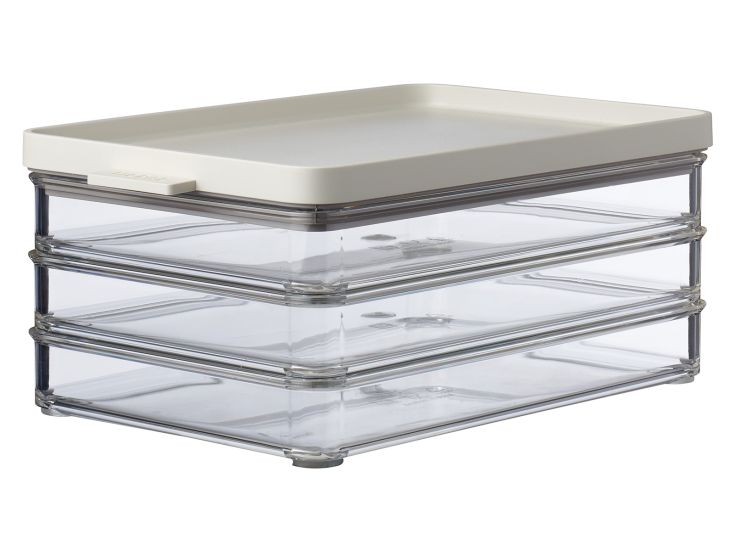 Mepal Omnia contenitore affettati 3 scomparti per frigo - Nordic White