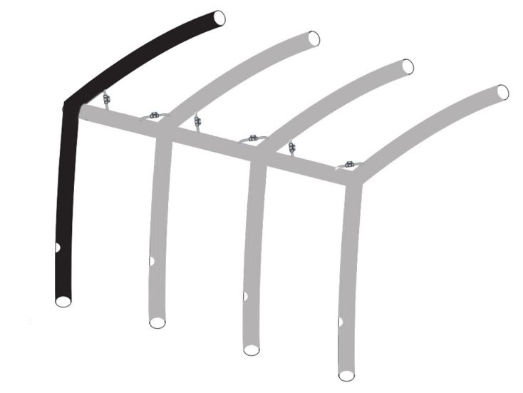 Obelink Monaco/Ambassador 320/380/420 Easy Air Connected airtube principale sinistro new