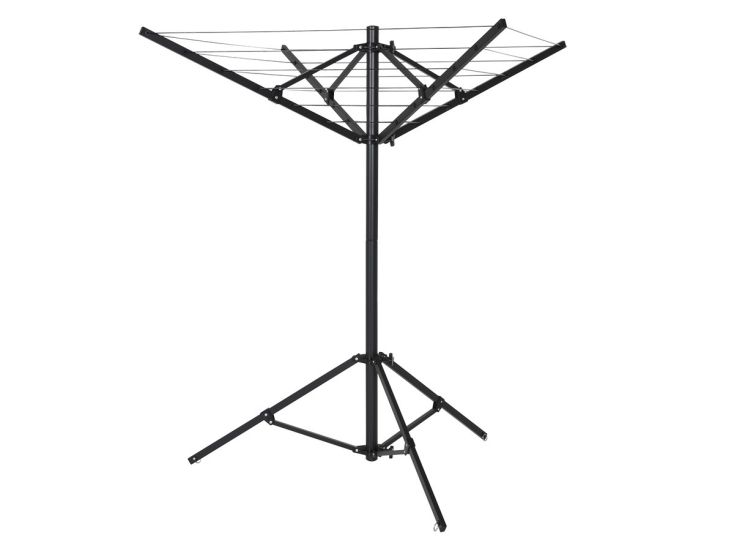 Obelink stendibiancheria ad ombrello con base e borsa - Black