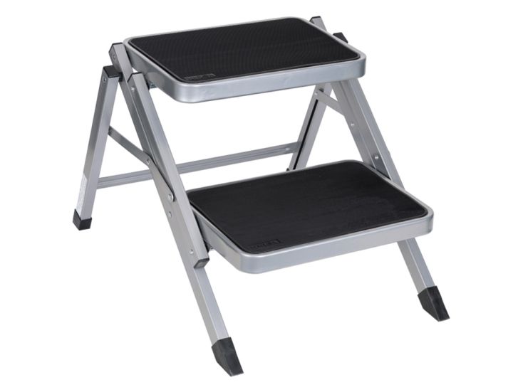 Obelink Sidney gradino doppio pieghevole - grigio