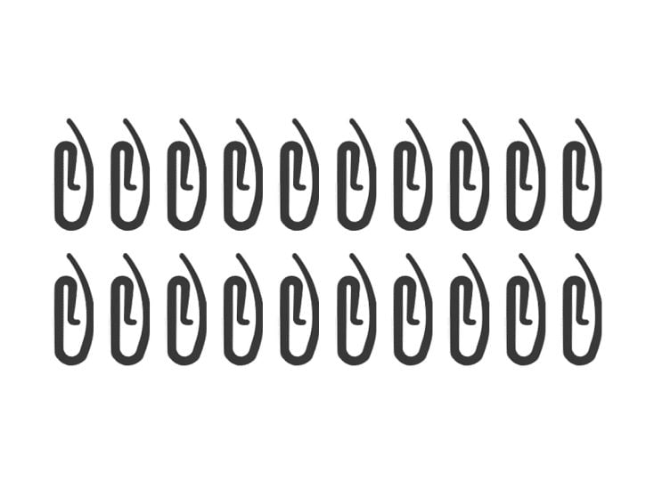 Obelink PE ganci per tendine (20 pezzi) - black