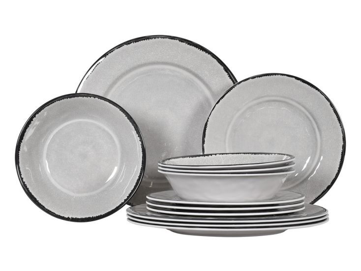 Obelink Premium Stone set di stoviglie - 12-pezzi