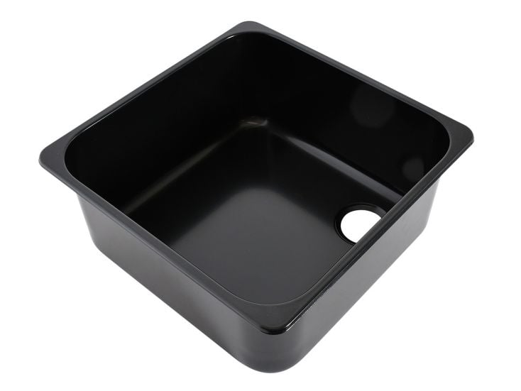 NavyLoad lavello in acciaio 36 x 36 cm - Black