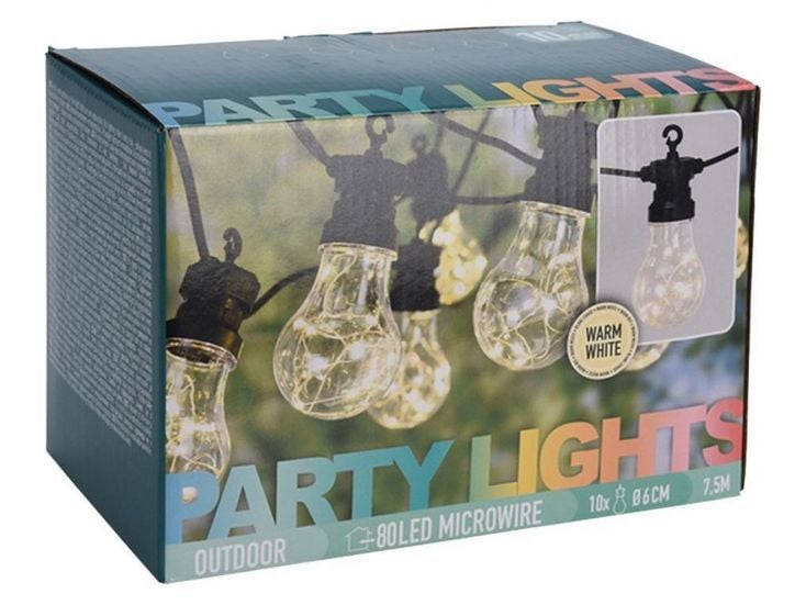 Party Lights 80 LED Microwire catena luminosa