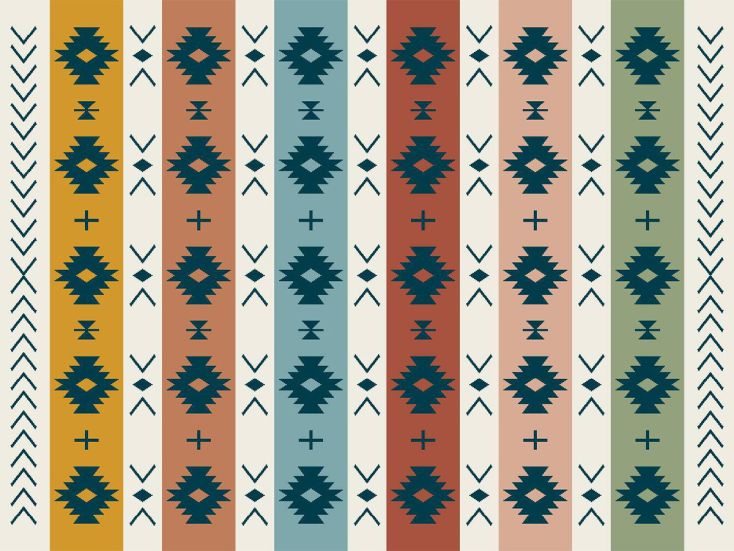 Obelink Patio Mat Aztec 370 x 270 cm stuoia