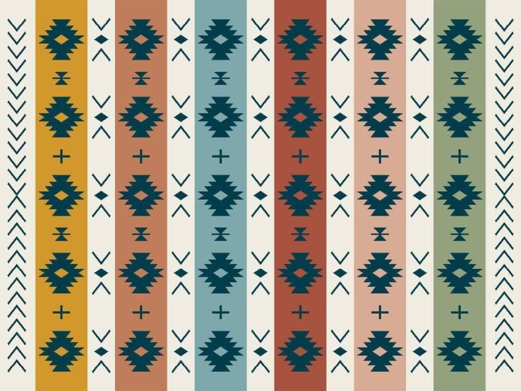 Obelink Patio Mat Aztec 340 x 250 cm stuoia