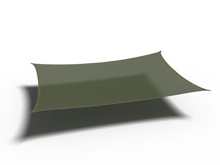 Platinum Coolfit vela ombreggiante rettangolare verde oliva 3 x 4 m