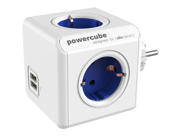 PowerCube Original USB multipresa a cubo blu
