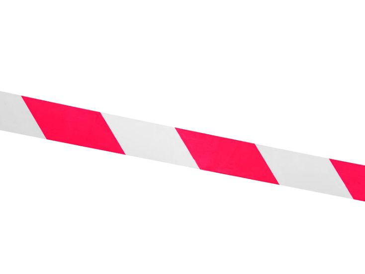 ProPlus nastro di delimitazione bianco/rosso