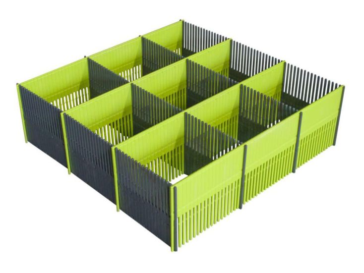 Purvario organizzatore per cassetti - Lime Anthracite