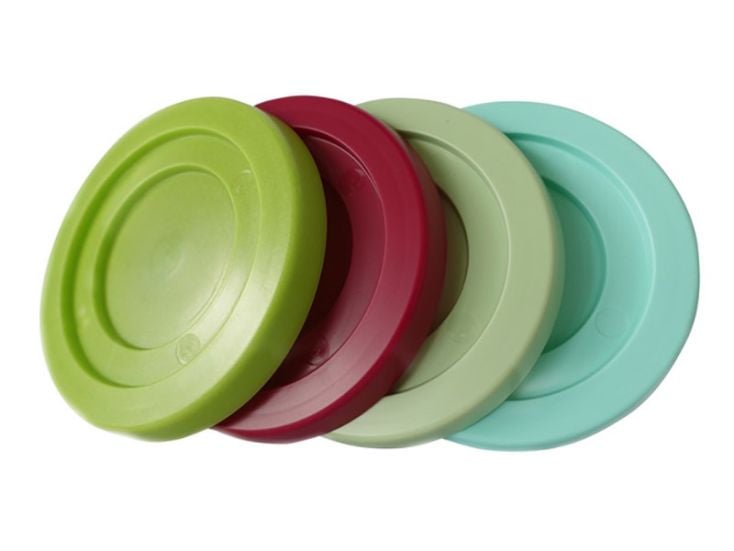 Purvario set di 4 coperchi per bicchieri