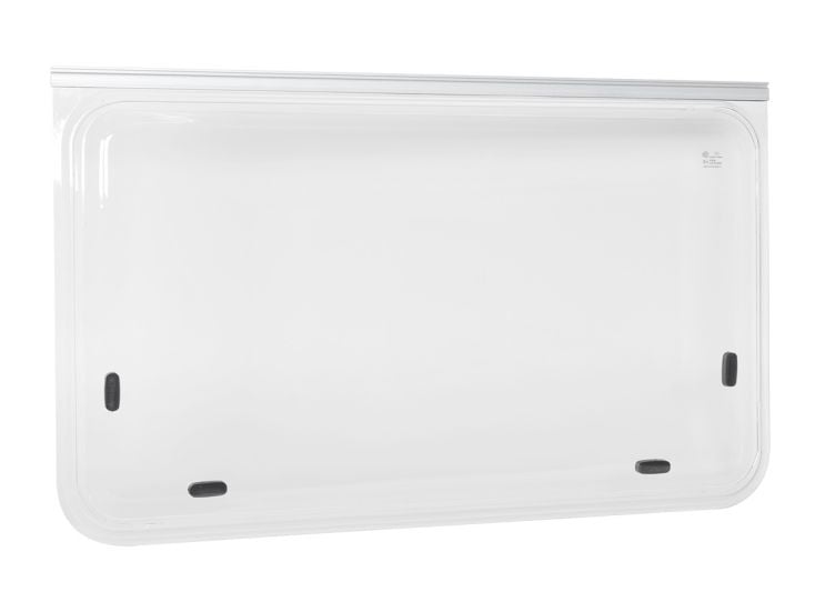 Obelink finestra a compasso doppio vetro 90 x 50 con profilo - grigio