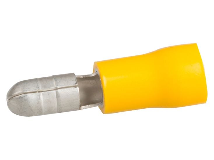 Capocorda a spina 5 mm isolato giallo