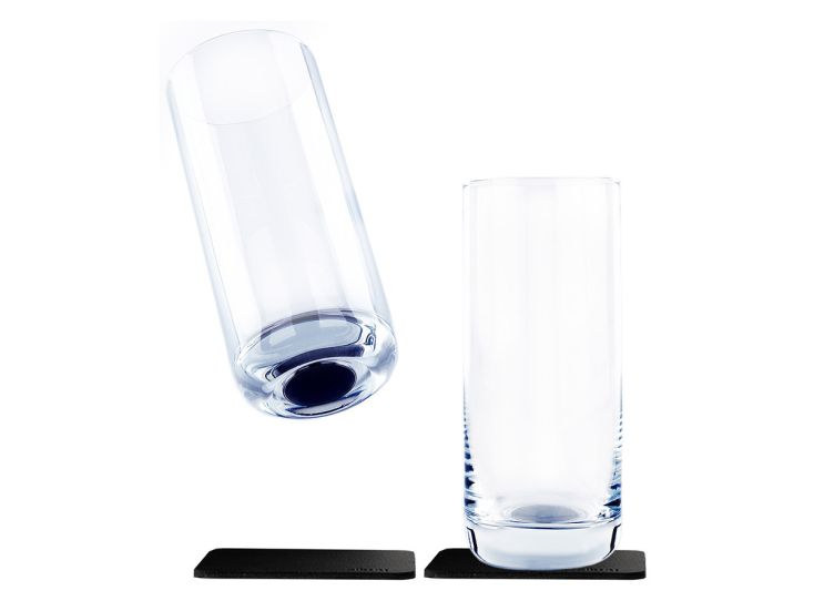 Silwy bichieri da long drink magnetici di cristallo