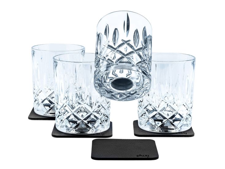 Silwy Bicchieri da Whisky magnetici set di 4