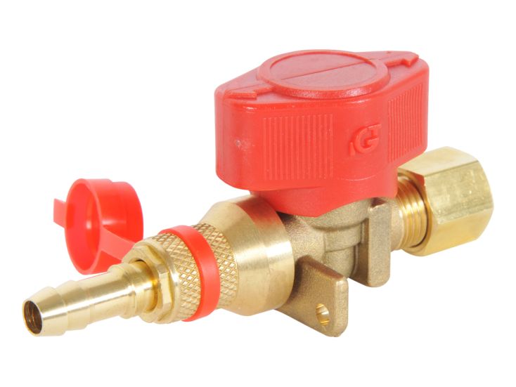 Obelink rubinetto di intercettazione con raccordo a compressione da 8 mm per attacco rapido