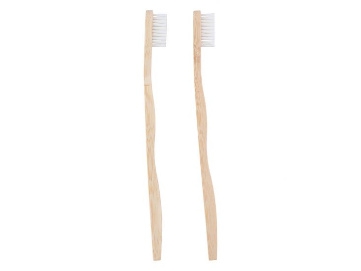 Set di 2 spazzolini in bambù