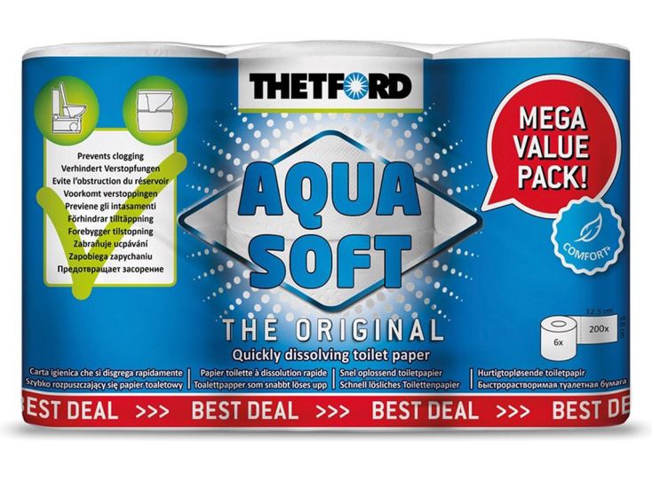 Thetford Aqua Soft carta igienica - 6 rotoli