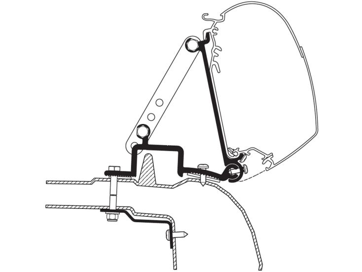 Thule adattatore 5200 Master Movano 1998-2010