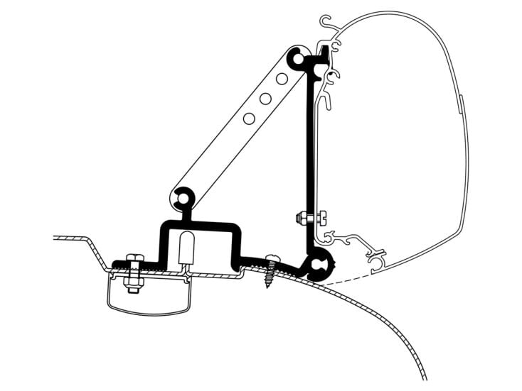 Thule adattatore 5200 Ducato H2 1994-2006